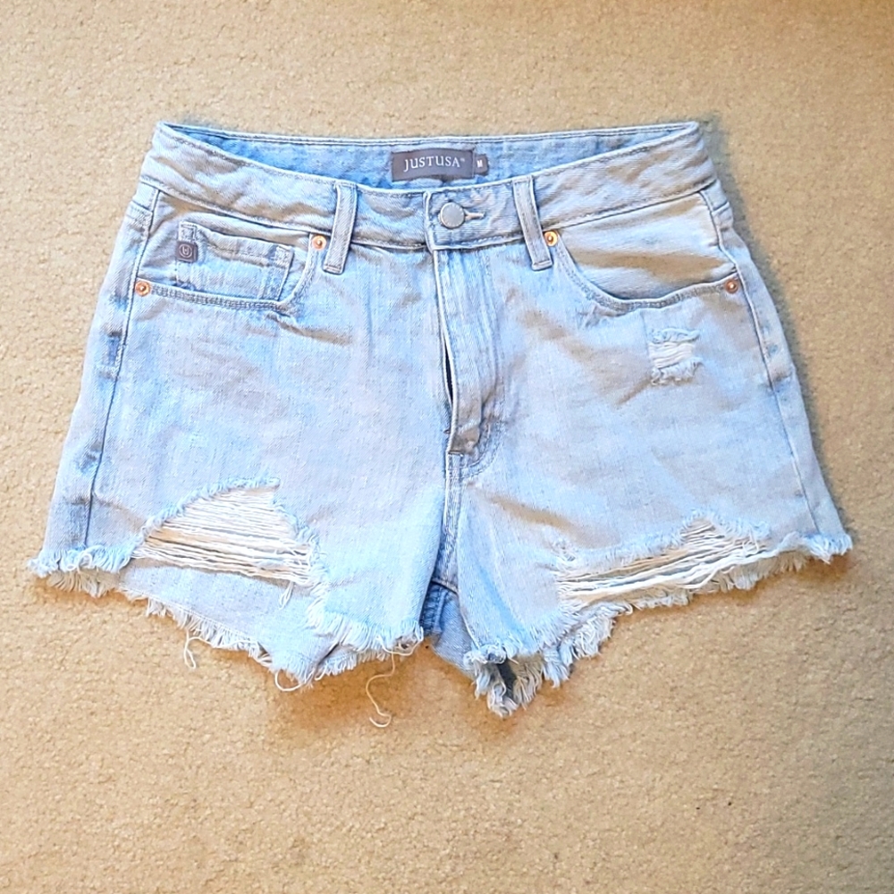 Denim shorts